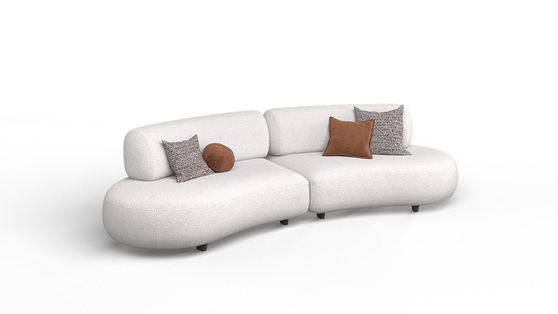 Alvaro Curved Sofa - Image 2