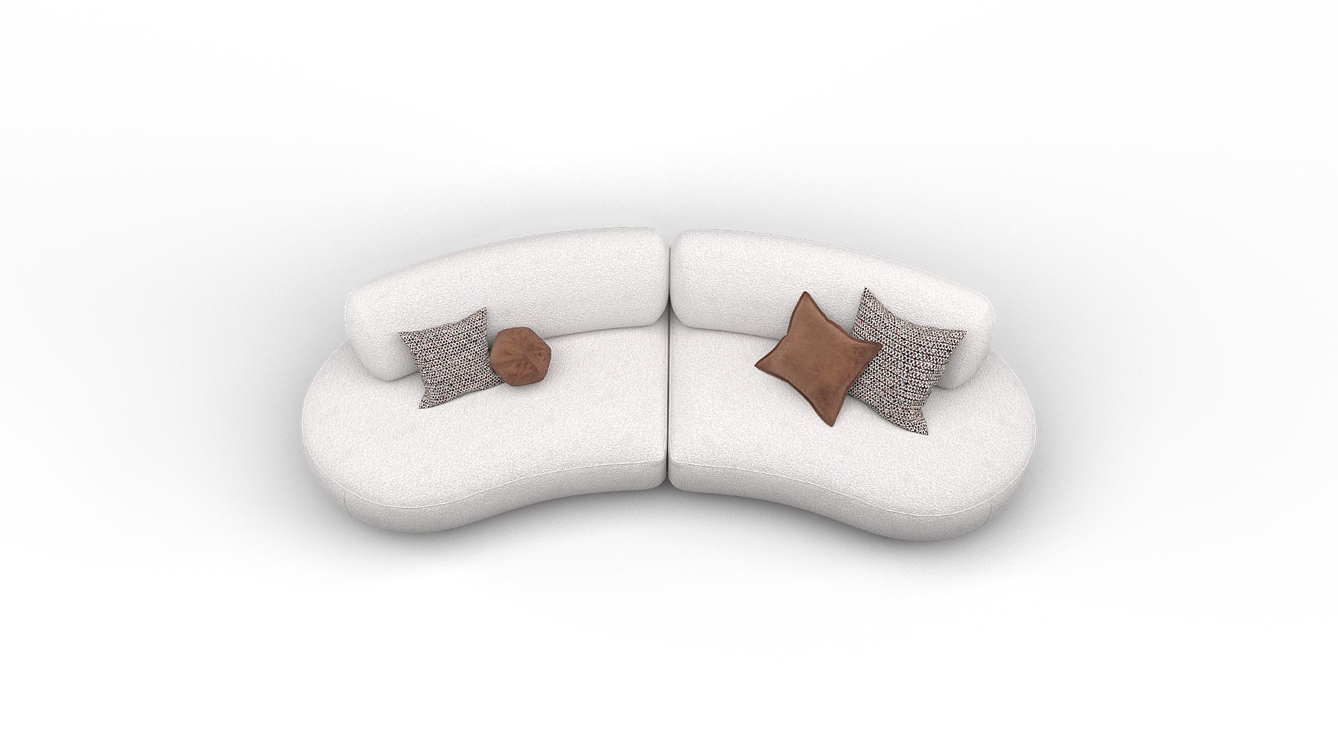 Alvaro Curved Sofa - Image 3